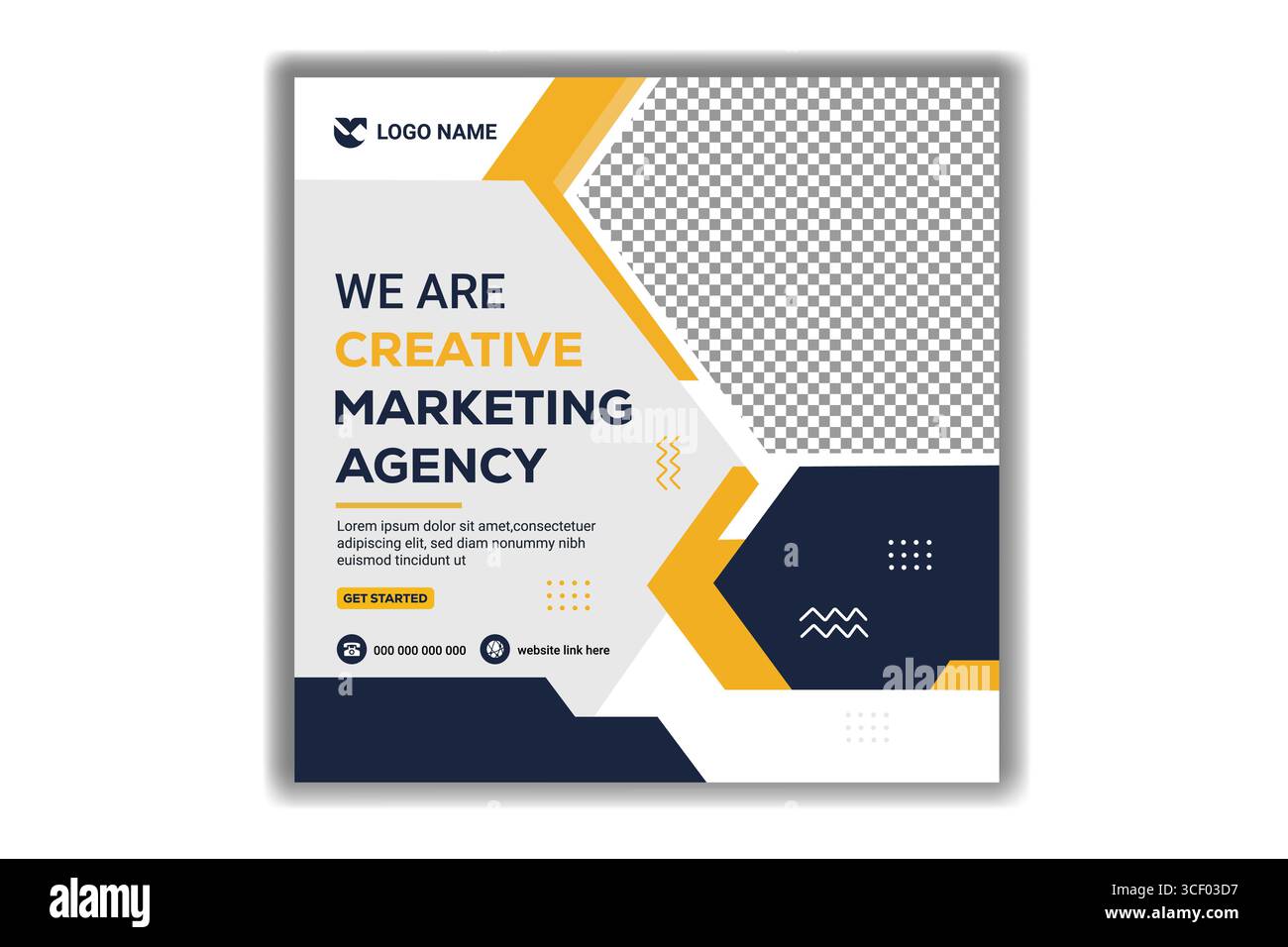 Modern Wir sind kreative Business Promotion Social Media Post und Web Banner Layout Vektor Illustration Stock Vektor