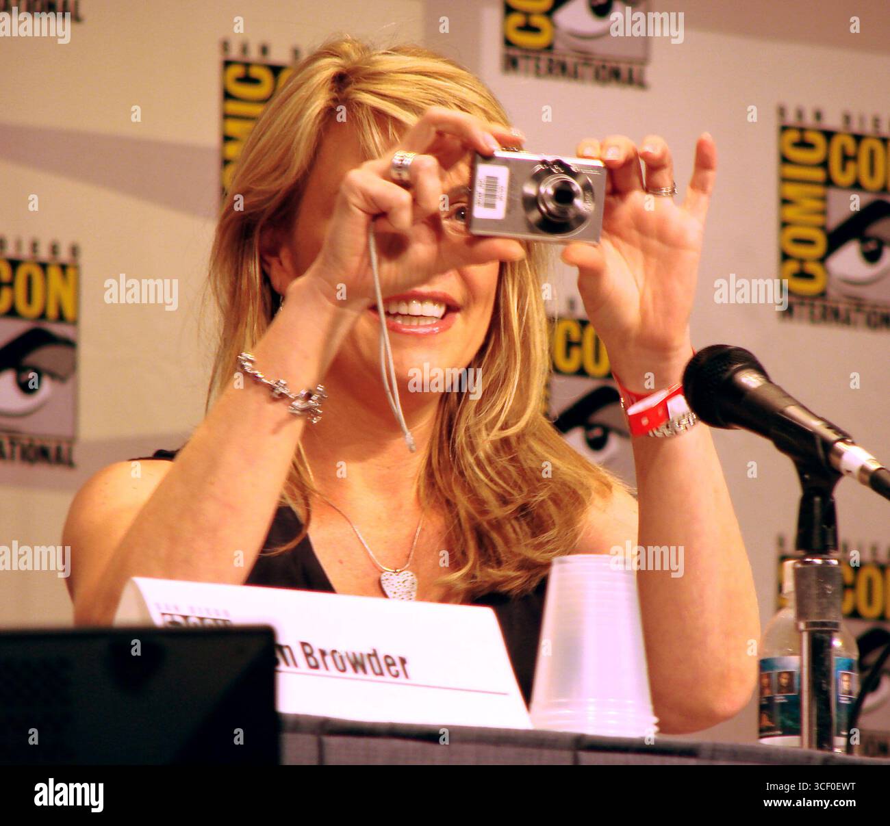 Amanda Tapping, Star von 'Stargate SG-1' auf der San Diego Comic Con - 28. Juli 2007 Stockfoto