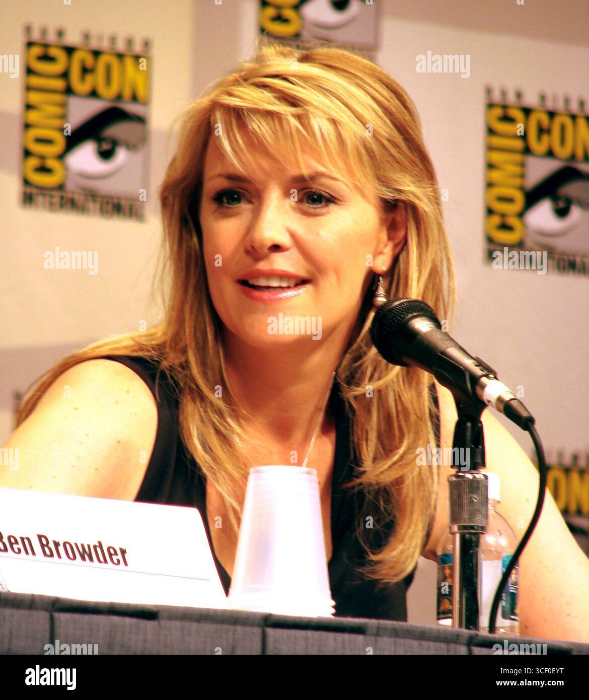 Amanda Tapping, Star von 'Stargate SG-1' auf der San Diego Comic Con - 28. Juli 2007 Stockfoto
