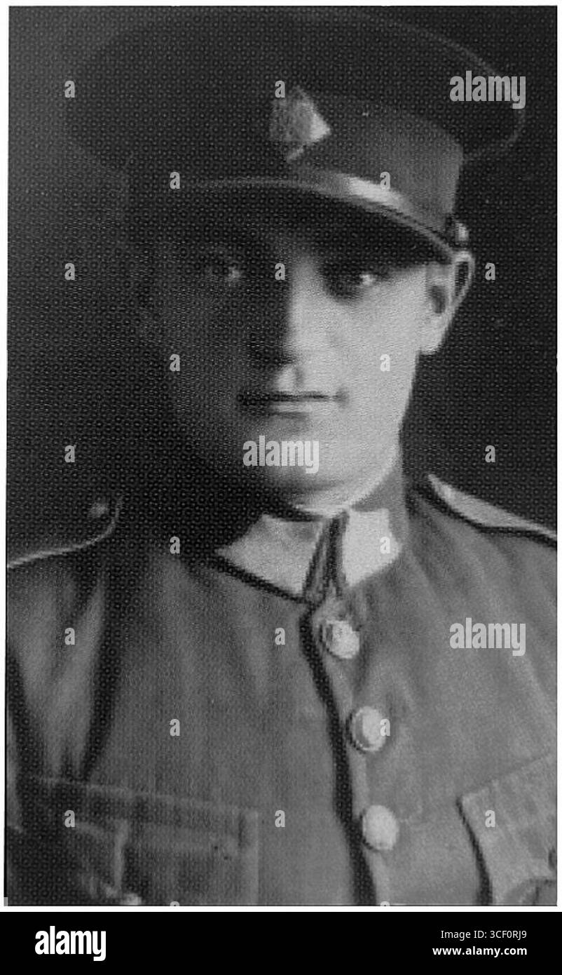 František Šafarík, ein wichtiger Informant des tschechoslowakischen Widerstands während des Naziprotektorats, diente vor 1939 in der ersten Armee der Tschechoslowakischen Republik. Stockfoto