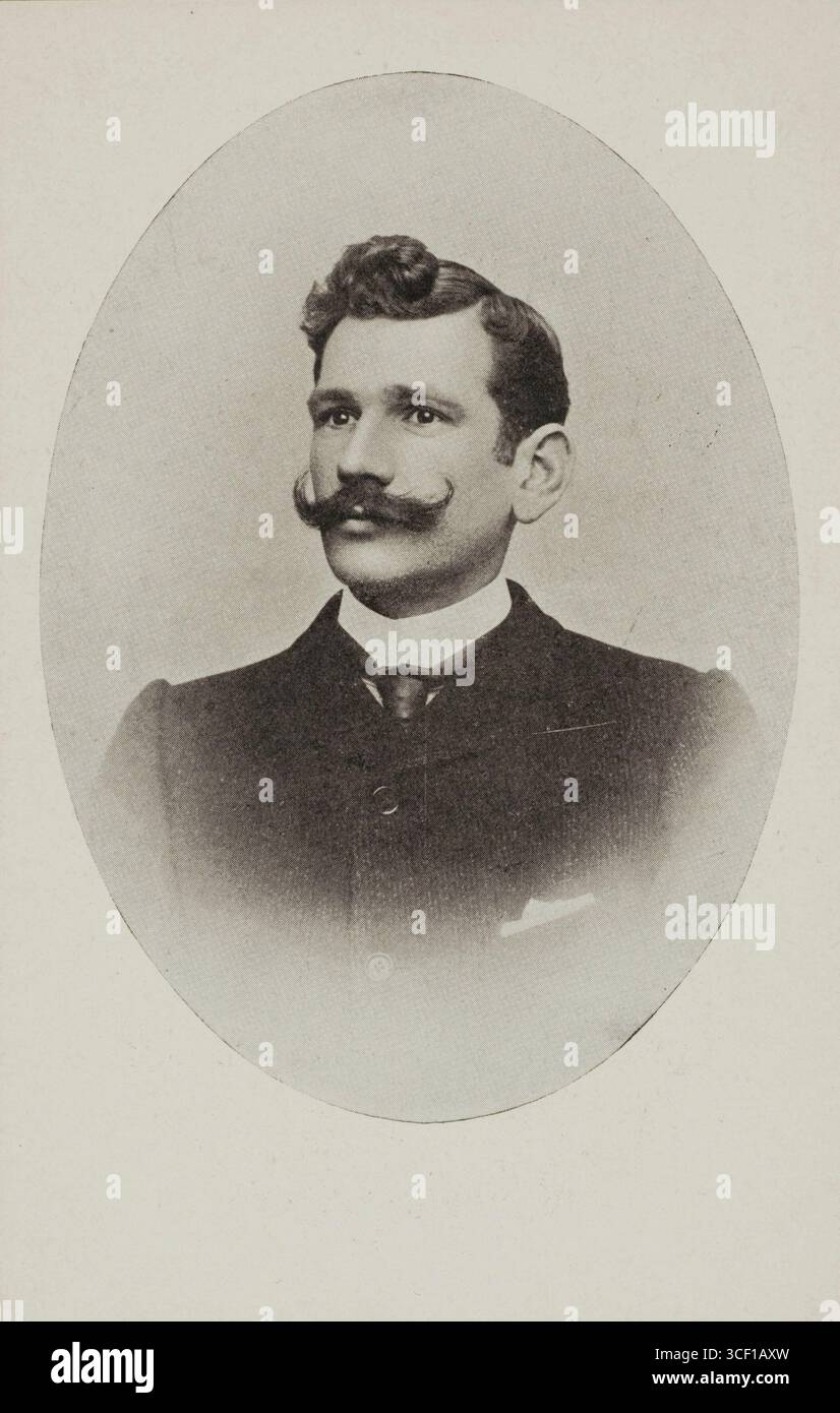 Eine Propagandakarte aus dem Ersten Weltkrieg erinnert an die Hinrichtung von Jean-Baptiste de Ridder, einem Café-Besitzer aus Brüssel, Belgien, der am 14. Juli 1917 in Fort V in Edeghem hingerichtet wurde. Stockfoto