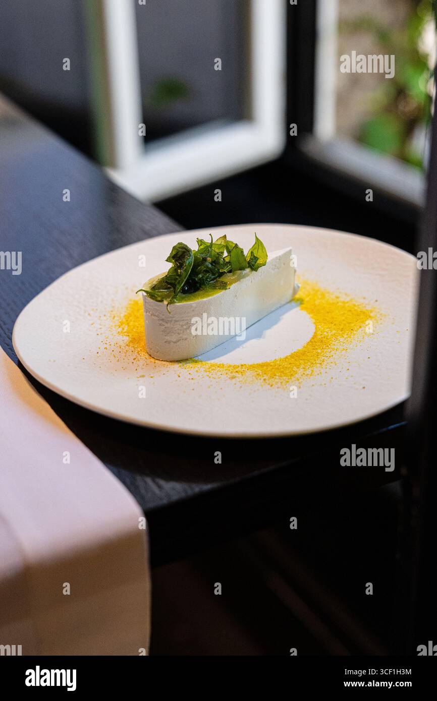 Lebensmittelfotografie im Gastronomie-Restaurant in Frankreich Stockfoto