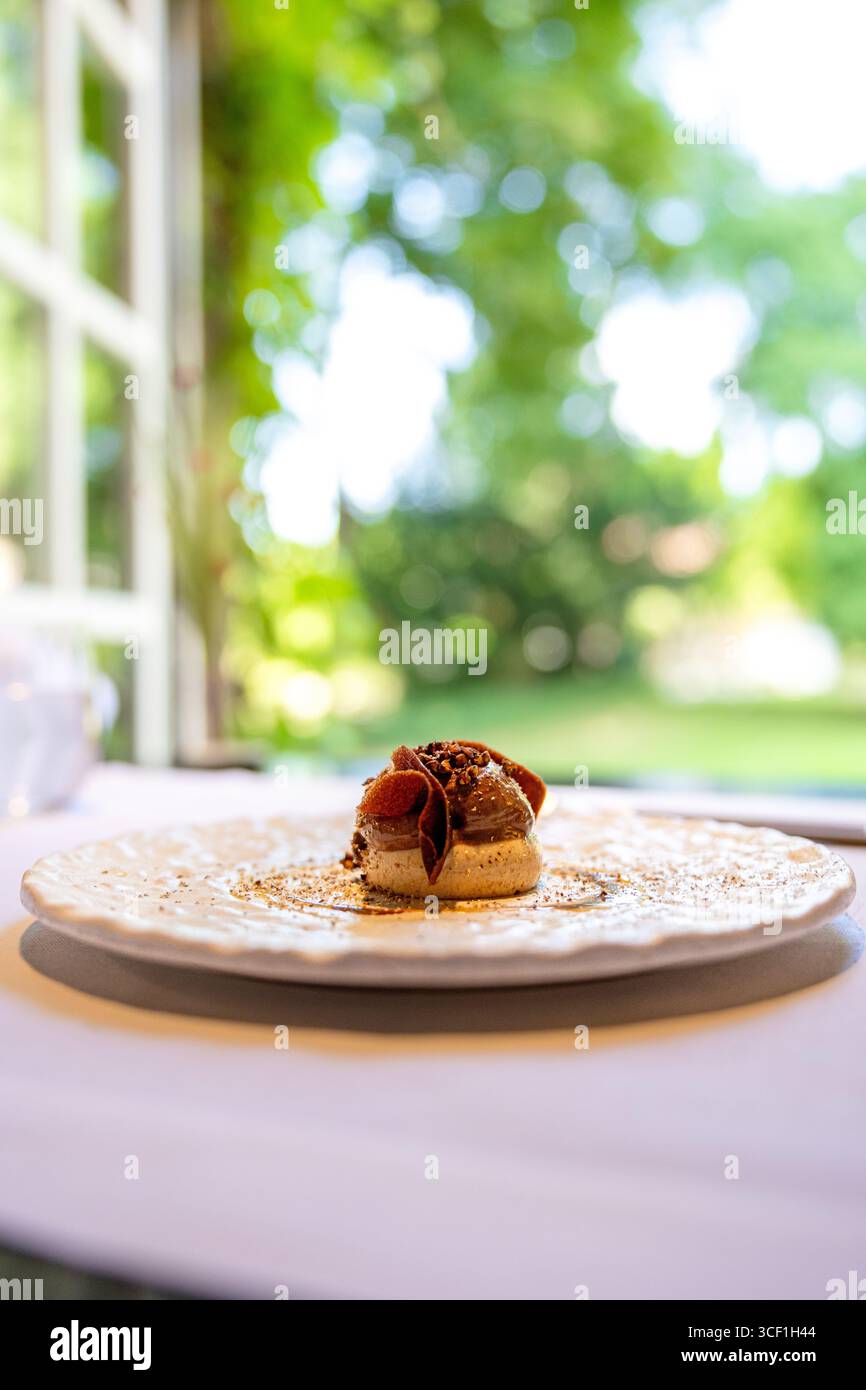 Lebensmittelfotografie im Gastronomie-Restaurant in Frankreich Stockfoto