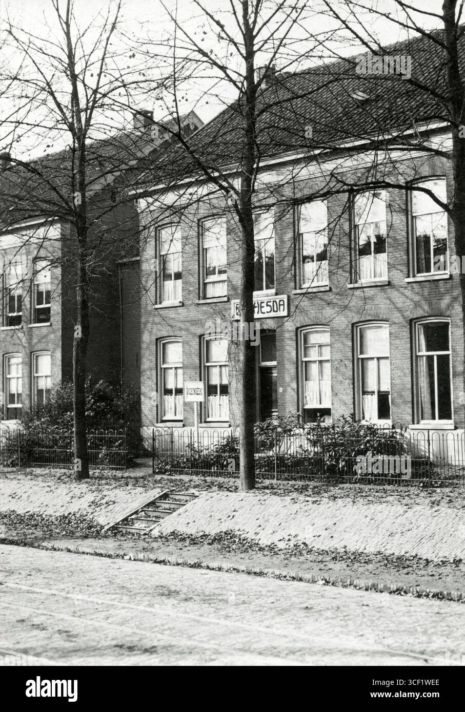 Das Äußere des Krankenhauses Bethesda in Nijmegen, Niederlande, fotografiert 1912. Stockfoto