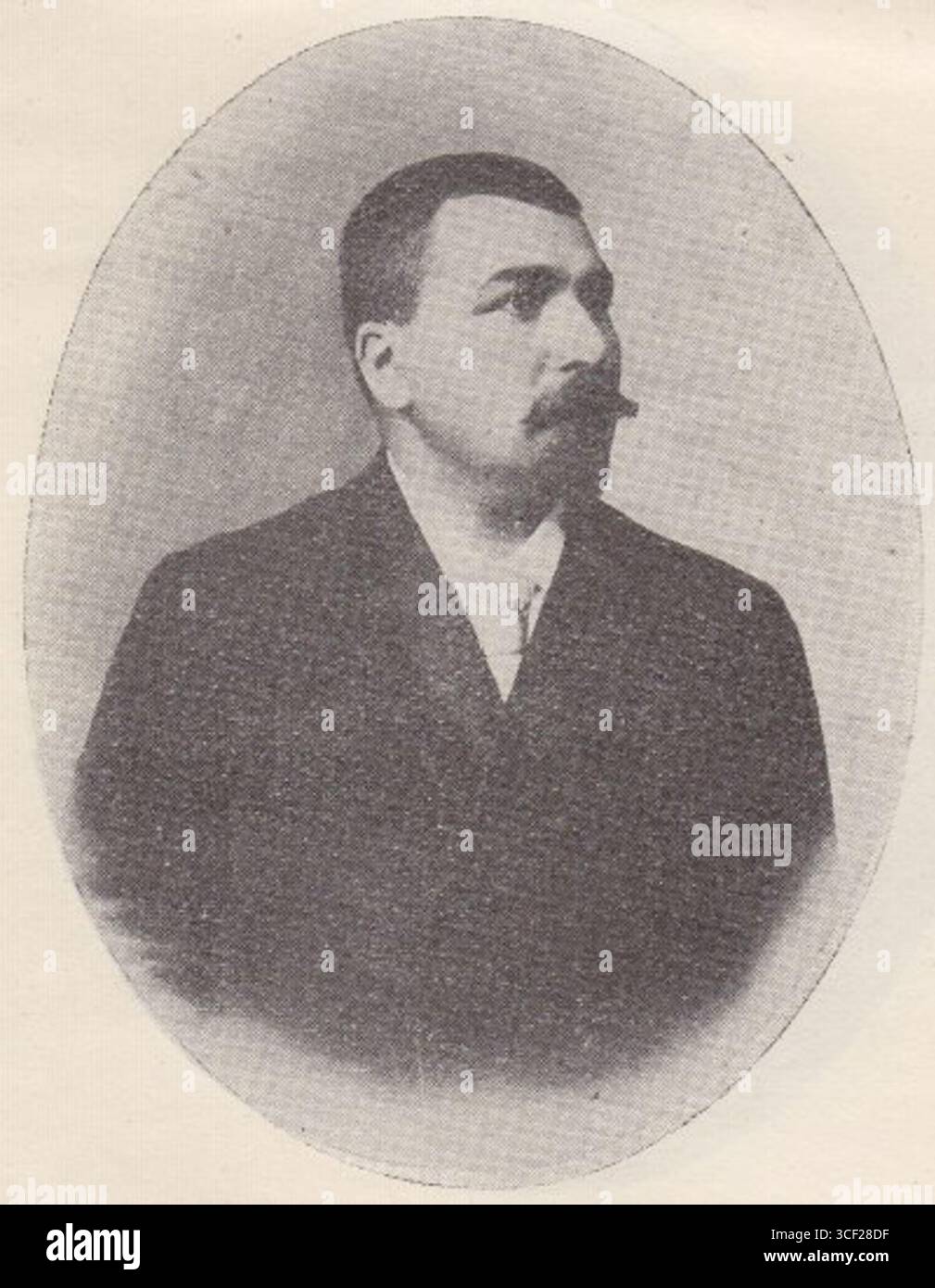 Ein Porträt von Dimitar Petkow, einer bemerkenswerten bulgarischen Figur vor 1928. Dieses Bild zeigt eine Person aus Bulgarien des frühen 20. Jahrhunderts und bietet einen Einblick in die Geschichte dieser Zeit. Stockfoto