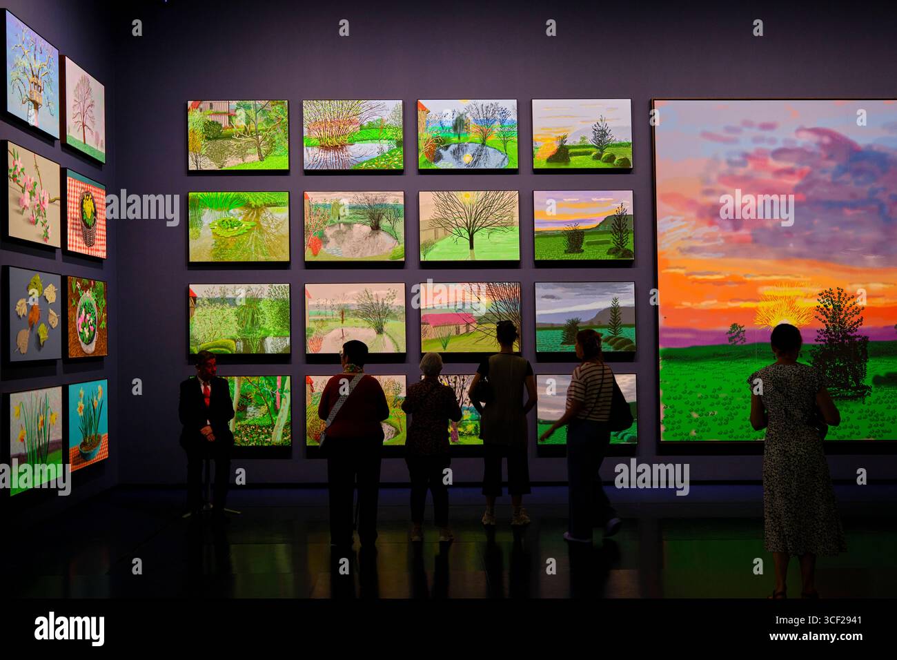 Frankreich, Paris, David Hockney Ausstellung bei der Louis Vuitton Foundation Stockfoto