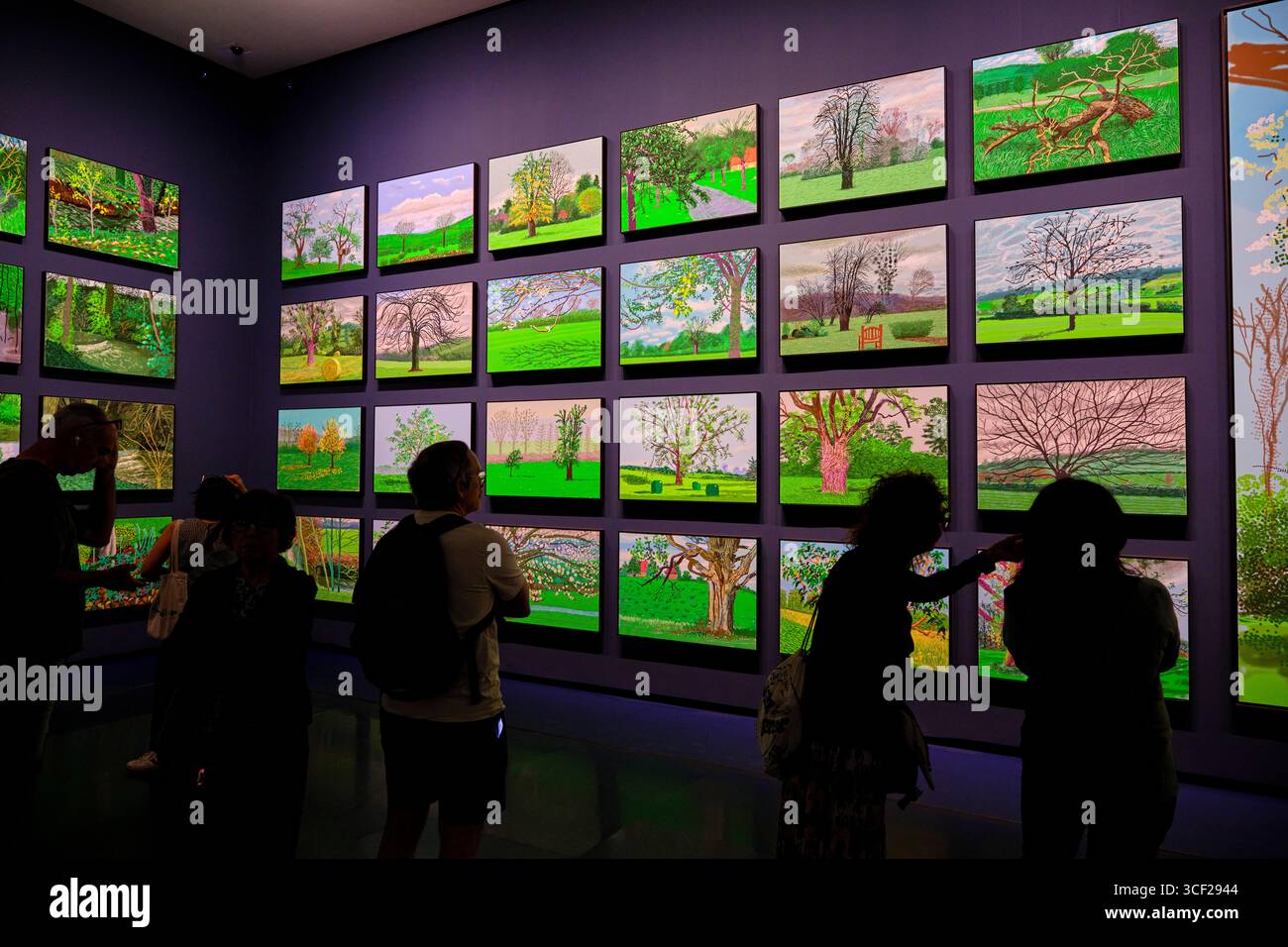 Frankreich, Paris, David Hockney Ausstellung bei der Louis Vuitton Foundation Stockfoto