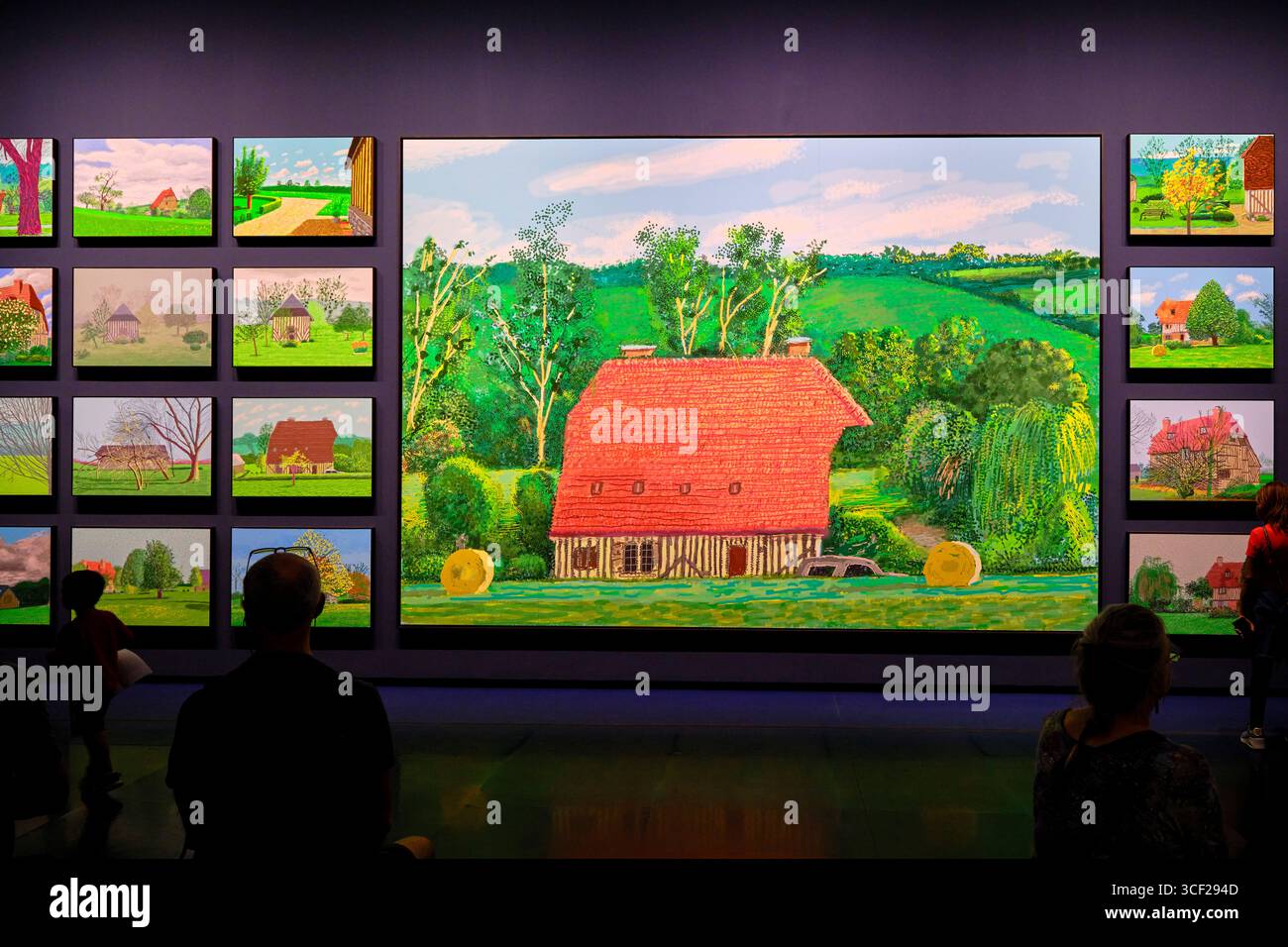 Frankreich, Paris, David Hockney Ausstellung bei der Louis Vuitton Foundation Stockfoto