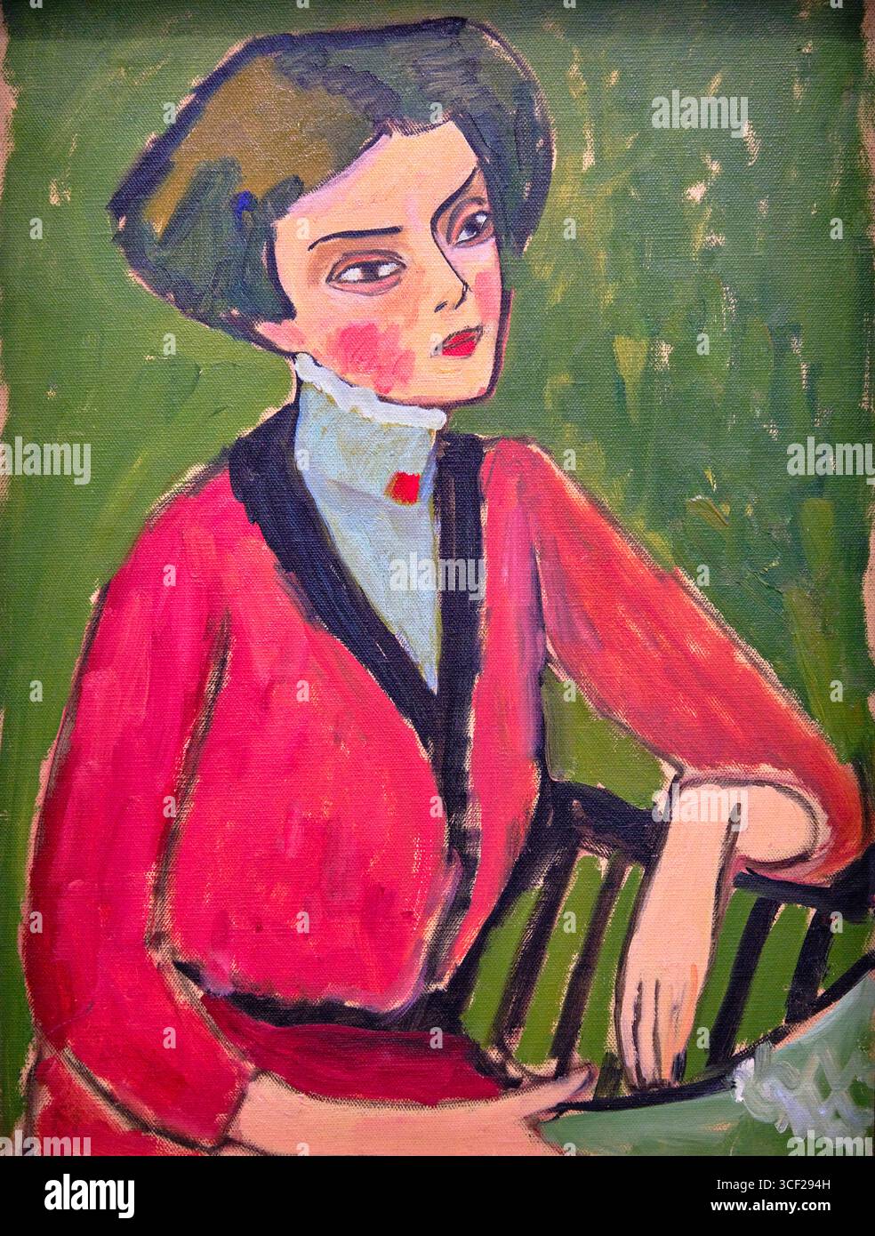 Frankreich, Paris, Museum für Moderne Kunst von Paris (MAM), Ausstellung Gabriele Münter, Frau Olga von Hartmann, 1910 Stockfoto