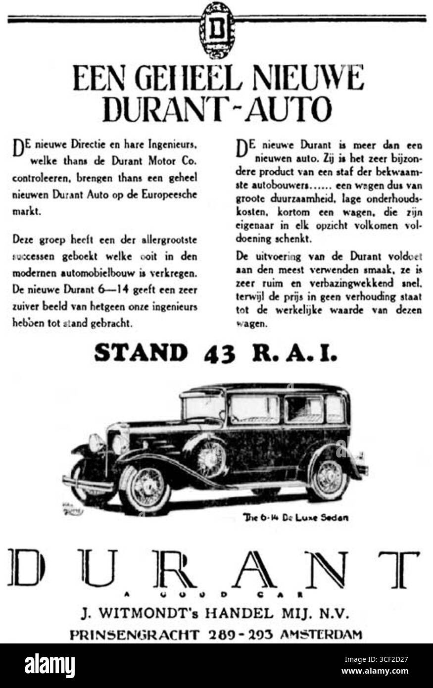 Dieses Foto, aufgenommen am 27. Januar 1930, zeigt Durant aus den USA an der Seite von J. Witmondt in Amsterdam. Das Bild fängt einen historischen Moment der Zwischenkriegszeit ein und spiegelt die soziale und kulturelle Dynamik dieser Zeit wider. Stockfoto