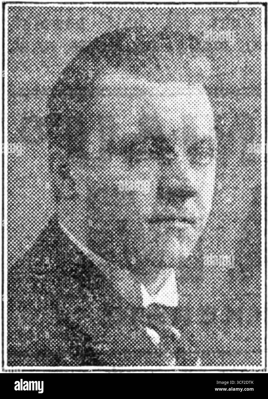 Ein Porträt von Prof. Dr. F. de Waelre, das in der Ausgabe von *de Maasbode*, einer niederländischen Abendzeitung, am 7. Februar 1931 gezeigt wurde. Prof. Waelre war ein renommierter Akademiker auf seinem Gebiet. Stockfoto