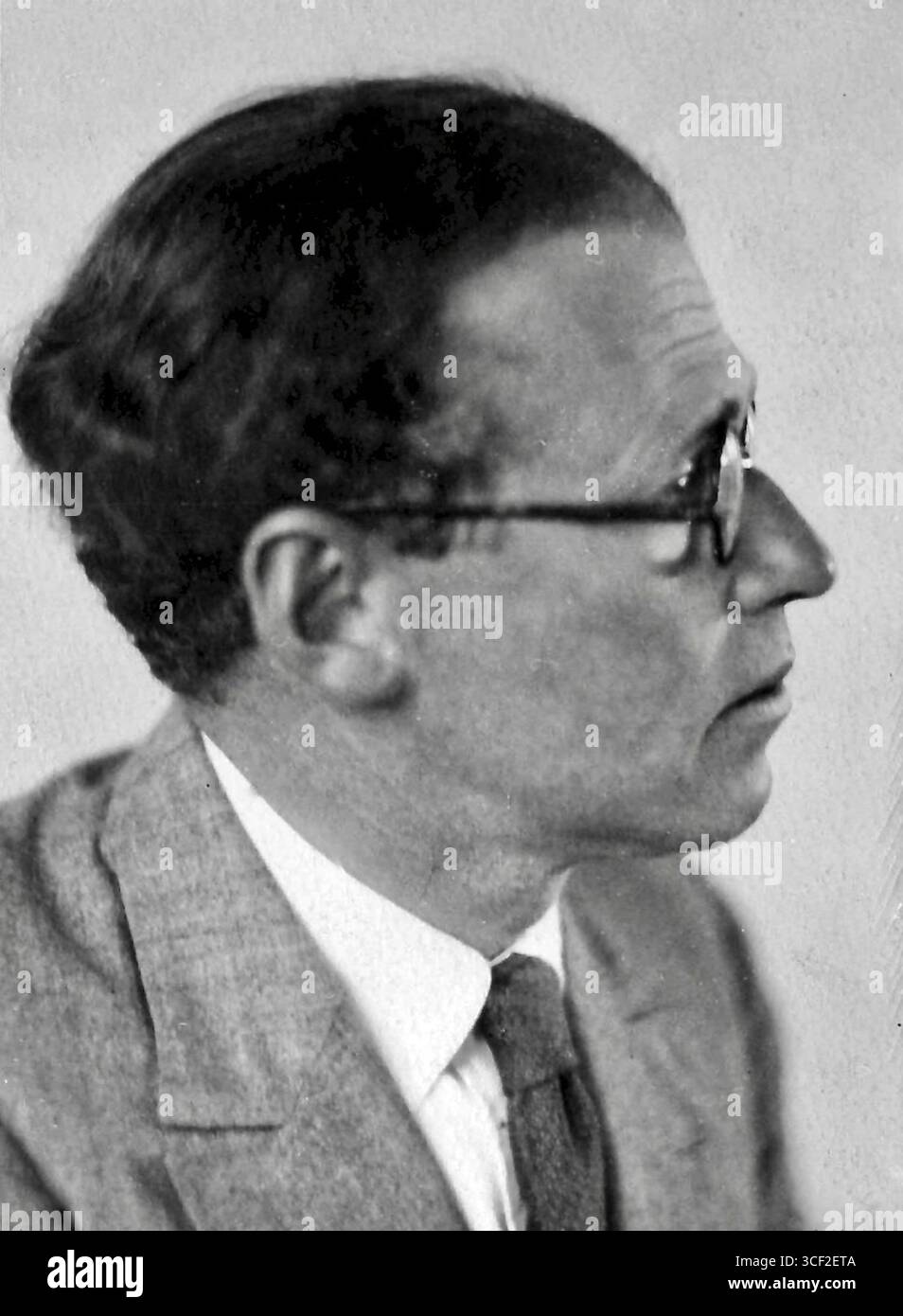 Der deutsche Komponist Eduard Zuckmayer (1890–1972), bekannt als Musikpädagoge, Pianist und Dirigent, wird in den 1920er Jahren an der Schule am Meer gezeigt Stockfoto