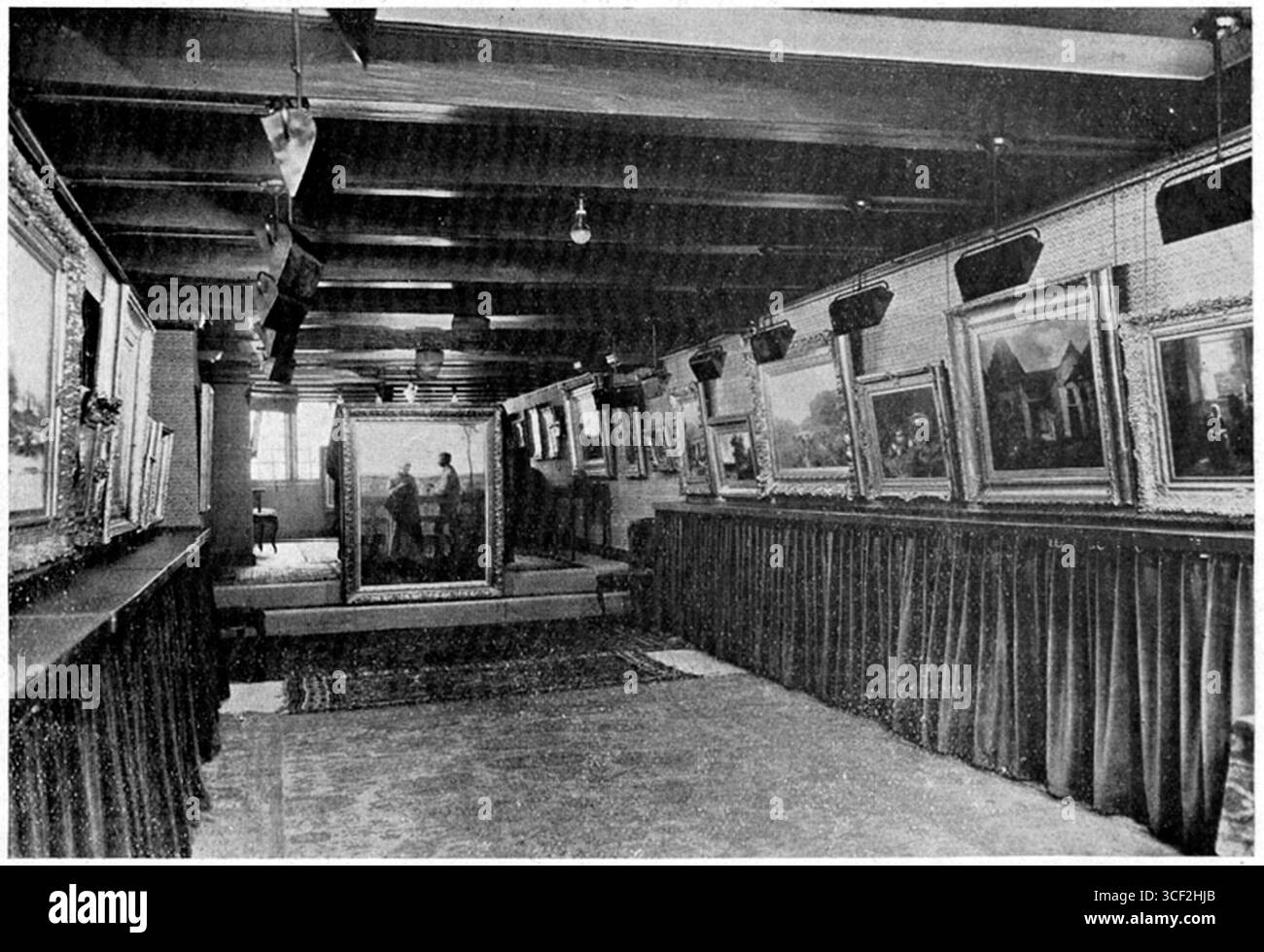 Ausstellung über die Moderne in der M. Wolff Art Gallery, Amsterdam, 1927. Stockfoto