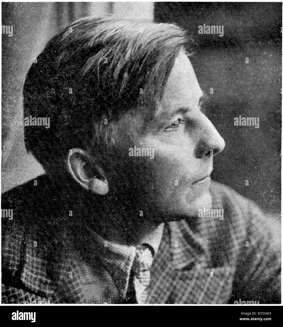 Porträt von Chris Beekman, Vorstandsmitglied der Künstlervereinigung de Onafhankelijken, aufgenommen am 20. Februar 1937. Stockfoto