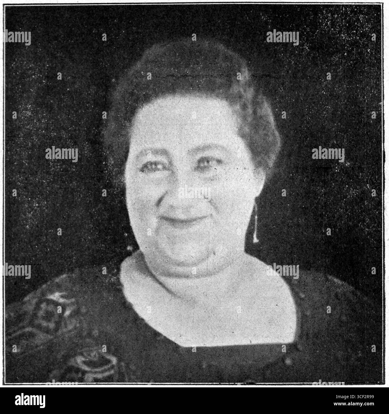 Adriënne Solser, bekannt für die Erstellung der Charakterwette, die Jordaan-Frau, ist 1925 abgebildet. Bet wurde zu Beginn des 20. Jahrhunderts zu einem bekannten kulturellen Symbol des Stadtteils Jordaan in Amsterdam. Stockfoto