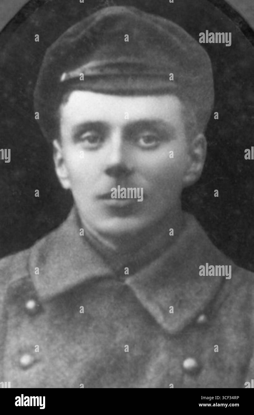 Antanas Juozapaviius, Befehlshaber des Litauischen Bataillons, wurde zwischen 1917 und 1918 fotografiert. Das Bild zeigt seine Führungsrolle während der litauischen Unabhängigkeitskriege. Stockfoto