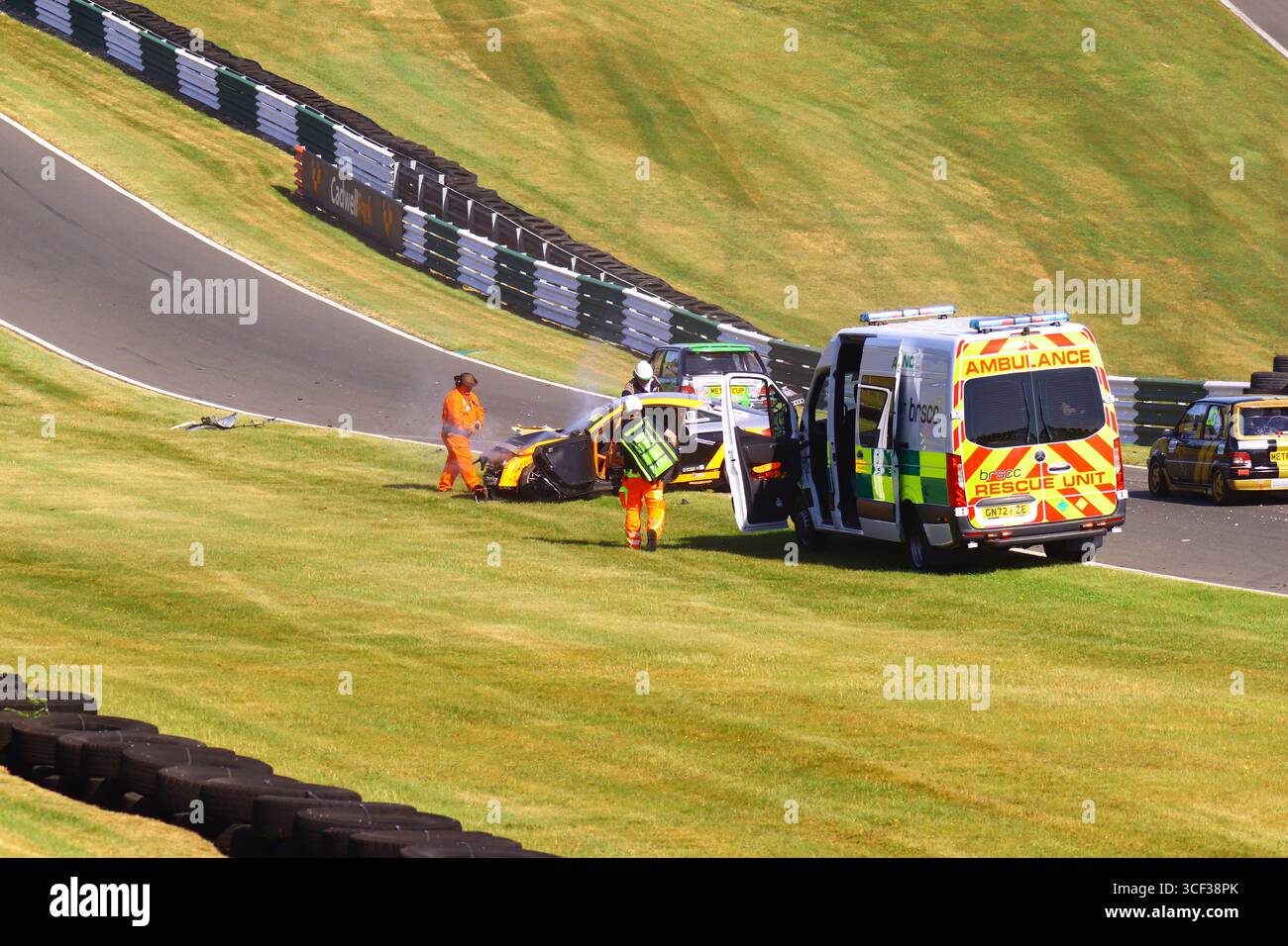 Brscc Autorennen im Cadwell Park Lincolnshire Stockfoto