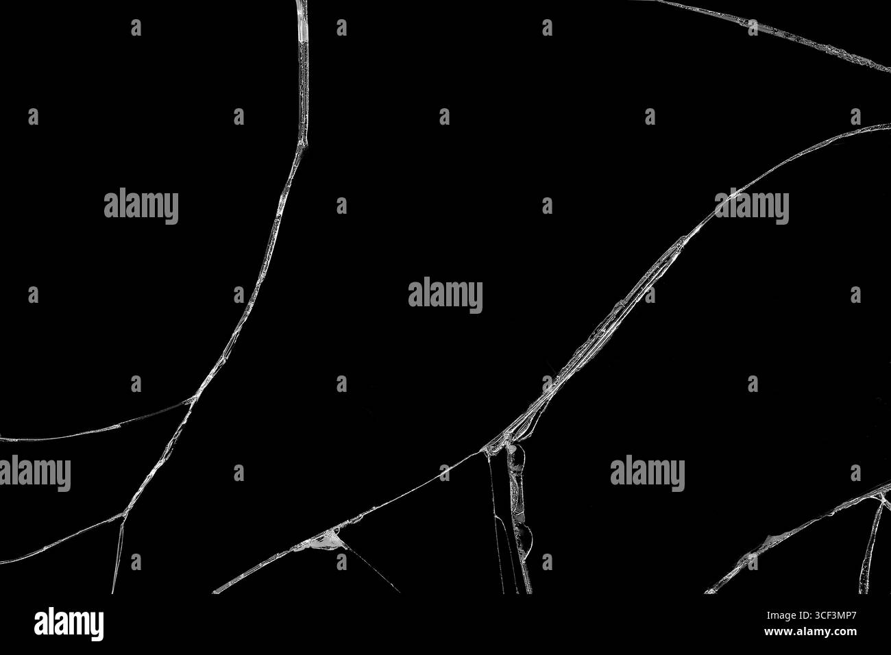 Nahaufnahme von Falten und Rissen LCD-Display von Smartphone oder Tablet vor Stürzen und Stößen, Detailmuster und Hintergrund Stockfoto