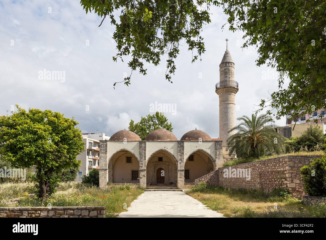 Paläontologisches Museum, Veli Pascha Moschee (auch Mastaba Moschee), Rethymnon, Kreta, Griechenland, Europa Stockfoto