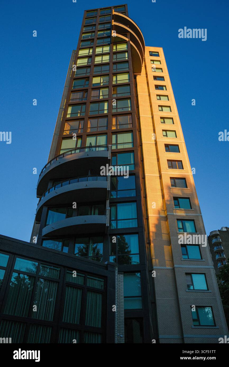 Das Presidio Condominium im West End von Vancouver, BC. Stockfoto