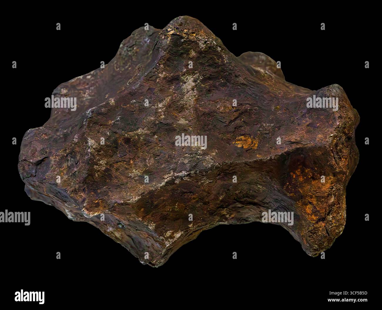 Odessa Meteorit, Eisen, grober Oktaedrit (IAB), Ector County, Texas, USA Stockfoto