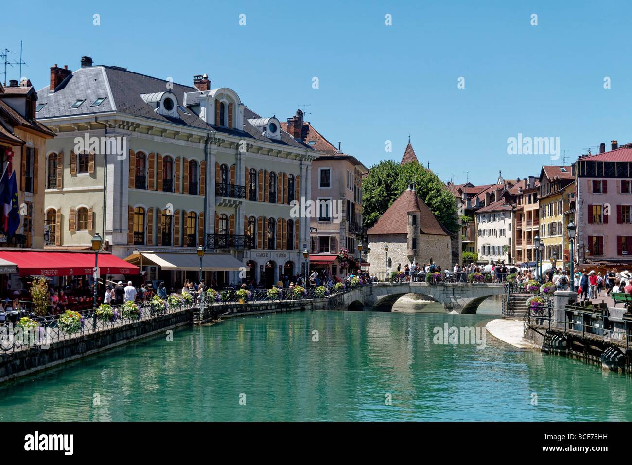 Altstadt von Annecy , vieille ville, Fluss Thiou, Haute Savoie, Auvergne-Rhone-Alpes, Frankreich, Europa Stockfoto