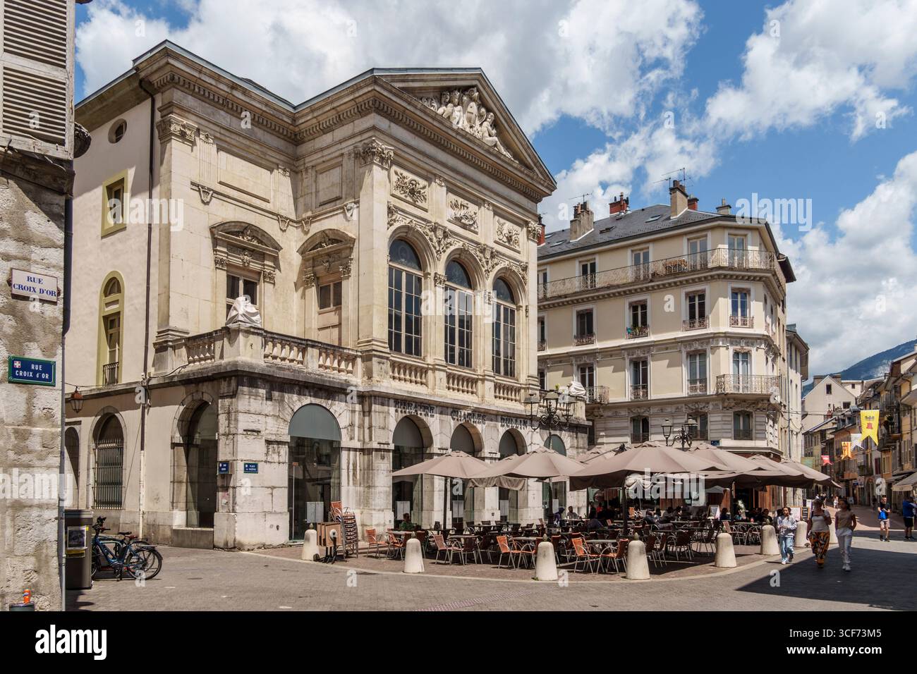 Charles-Dullin Theater, Theaterplatz, Chambery, Haute Savoie, Frankreich, Auvergne-Rhone-Alpes, Europa Stockfoto