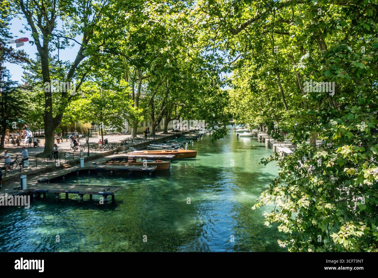 Seitenkanal des Lac d Annecy, Annecy , Haute Savoie, Frankreich, Auvergne-Rhone-Alpes, Europa Stockfoto