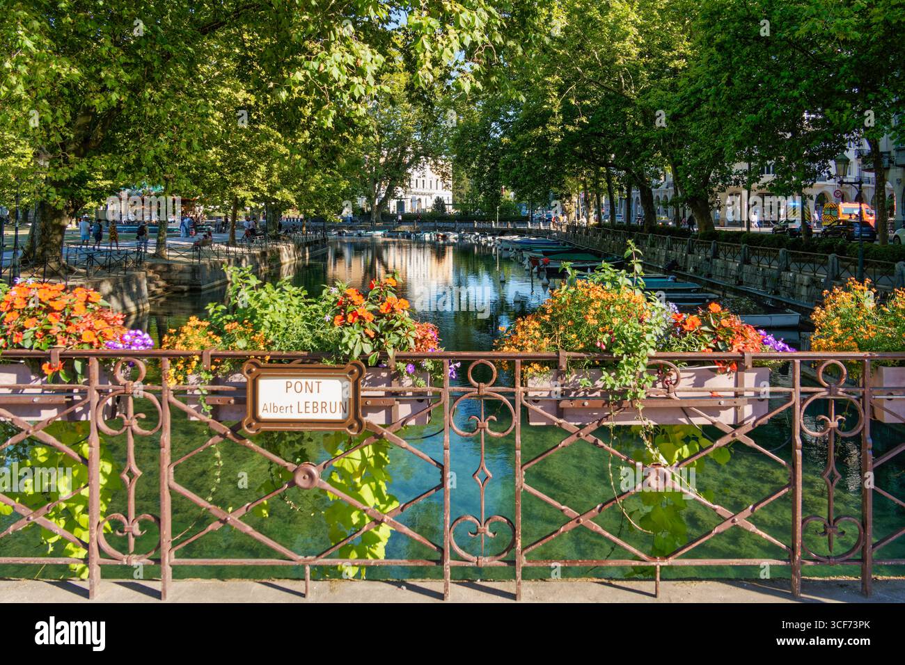 Pont Albert Lebrun, Lac d Annecy , Annecy , See, Haute Savoie, Frankreich, Auvergne-Rhone-Alpes, Europa Stockfoto