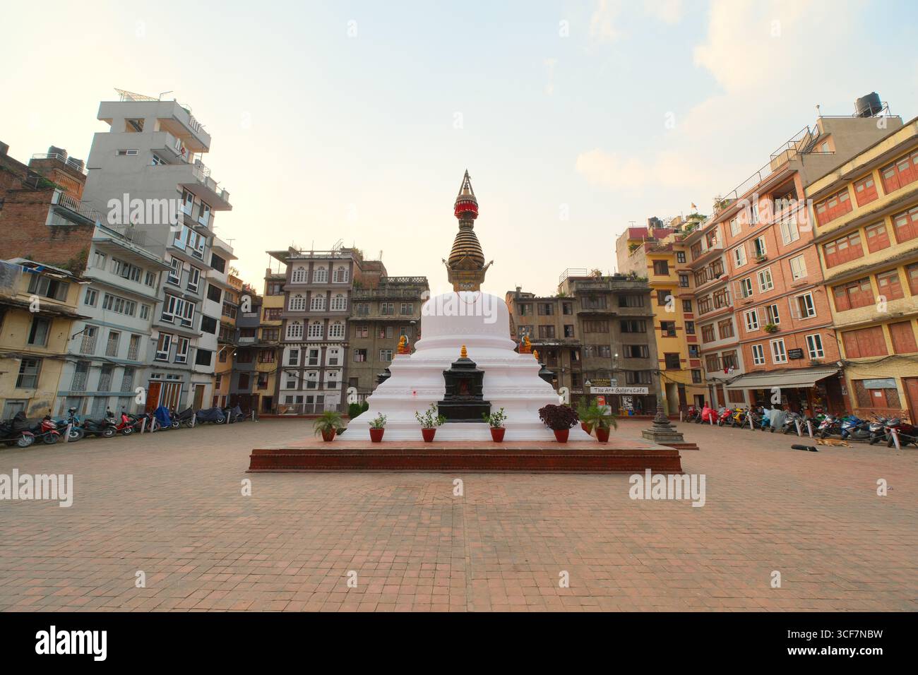 Buddhistisches Stupa-Denkmal im Kathmandu Heritage District Stockfoto