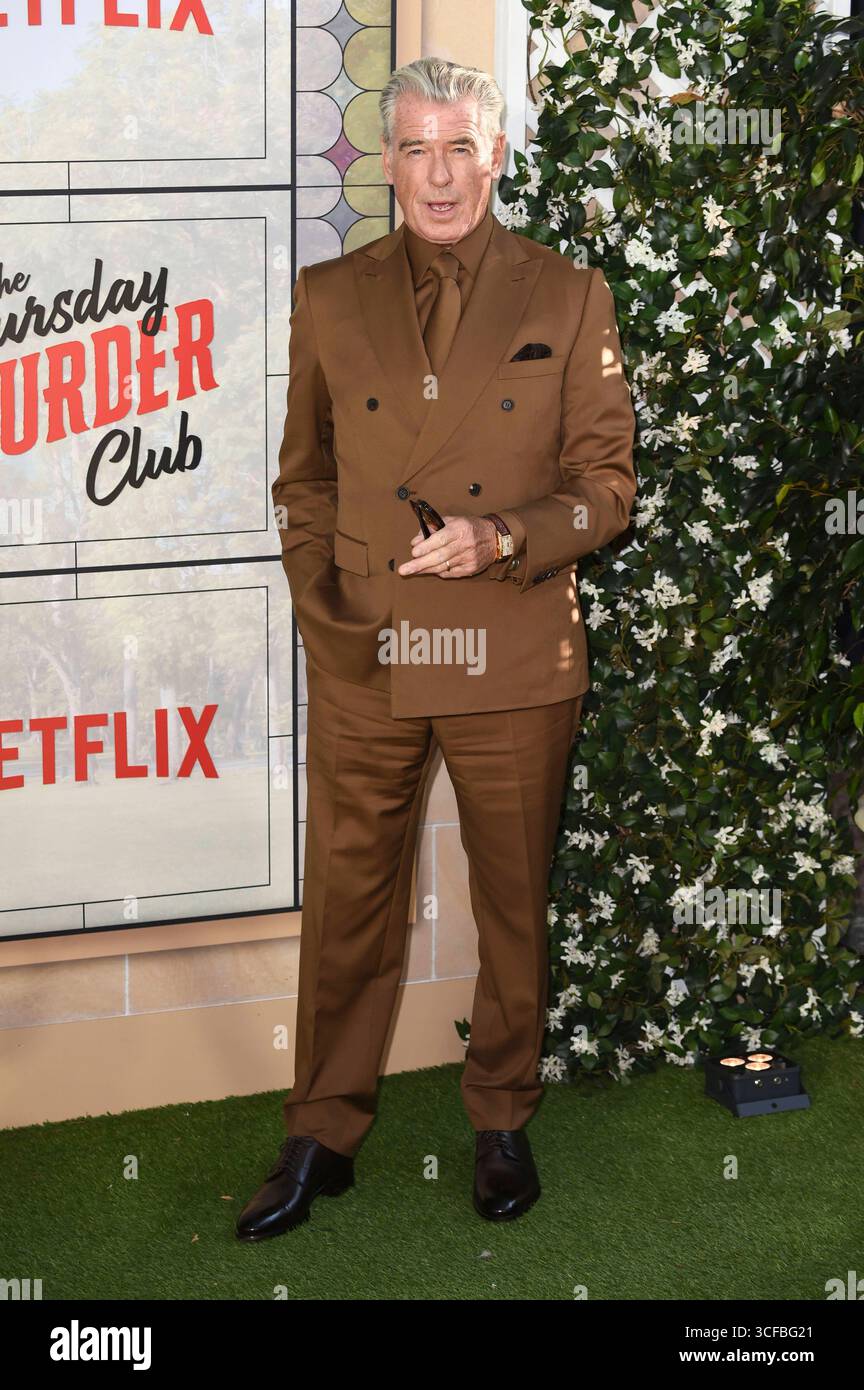 Pierce Brosnan bei der Premiere des Netflix filmt The Thursday Murder Club im Cineworld Leicester Square. London, 21.08.2025 *** Pierce Brosnan bei der Premiere des Netflix-Films The Thursday Murder Club im Cineworld Leicester Square London, 21 08 2025 Foto:XS.xVasx/xFuturexImagex thursday 5890 Stockfoto