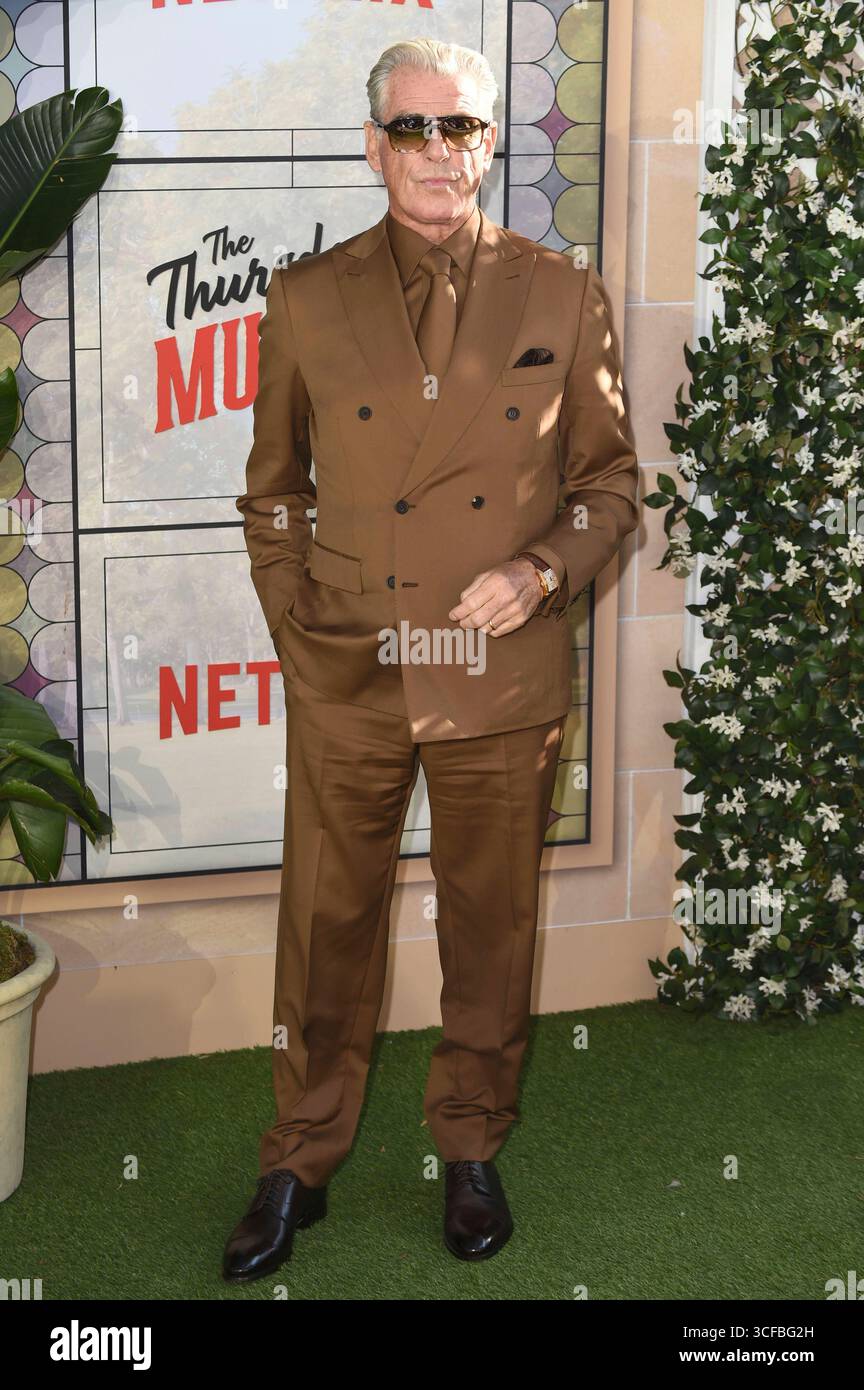 Pierce Brosnan bei der Premiere des Netflix filmt The Thursday Murder Club im Cineworld Leicester Square. London, 21.08.2025 *** Pierce Brosnan bei der Premiere des Netflix-Films The Thursday Murder Club im Cineworld Leicester Square London, 21 08 2025 Foto:XS.xVasx/xFuturexImagex thursday 5888 Stockfoto