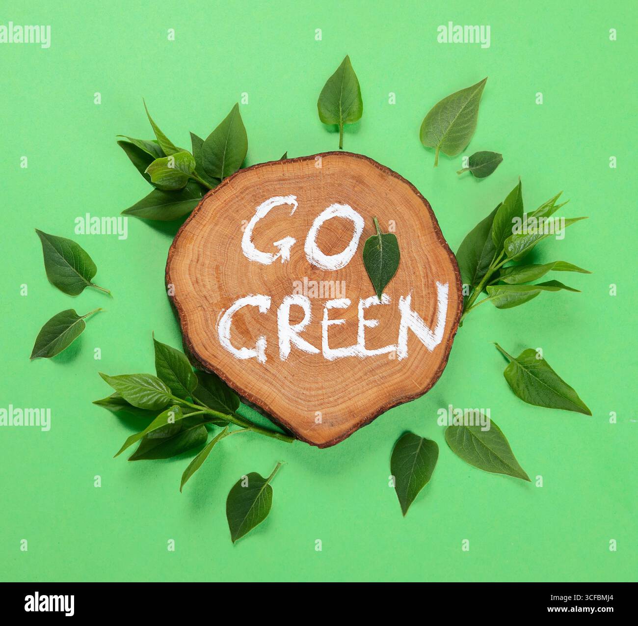 Umweltfreundliches Planetenkonzept. Nature Think Green, Live Green und Ecology Concept. Umweltfreundlicher Lebensstil. Stockfoto