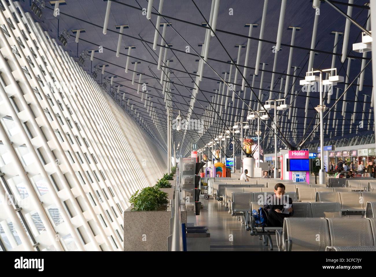 Flughafen Shanghai Pudong Stockfoto