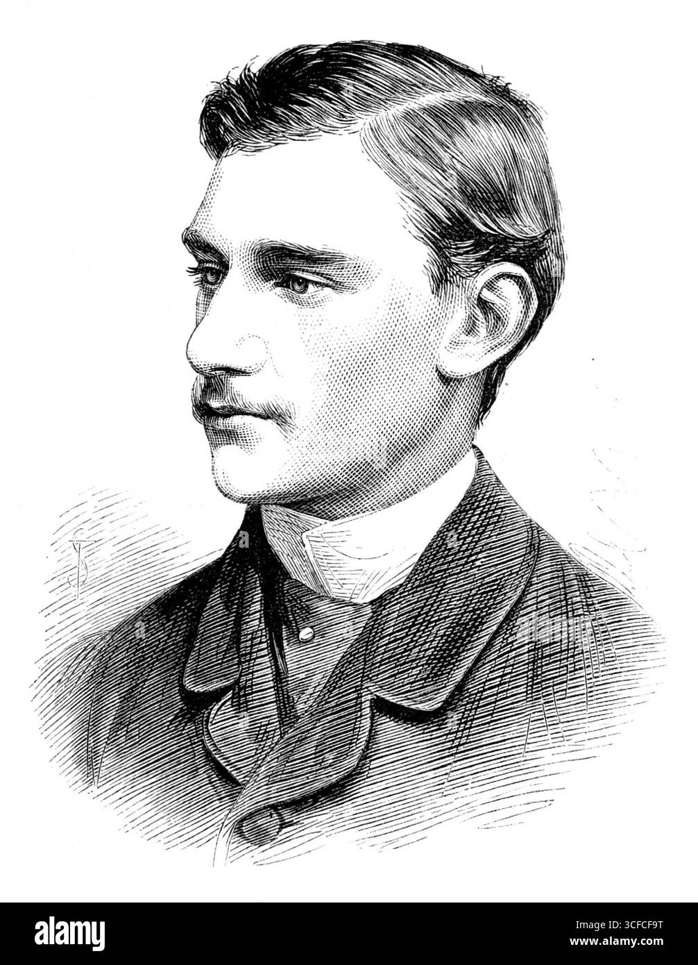Der Earl of Yarborough, Seconder der Adresse im House of Lords, 1881. Kupferstich aus einer Fotografie von Messrs. Mayall. "Der Earl of Yarborough, Charles Alfred Worsley Anderson Pelham, Baron Yarborough, of Lincolnshire, und Baron Worsley, of Appuldurcombe, auf der Isle of Wight, wurde im Juni 1859 geboren und ist daher erst erwachsen. 1875 folgte er seinem Vater als Vierter Earl nach. Die Familie Pelham, ursprünglich Sussex, gewann in der Regierung von Elisabeth Auszeichnung, als Sir William Pelham wichtige militärische und politische Dienste für die Krone in Schottland, Frankreich und IR leistete Stockfoto