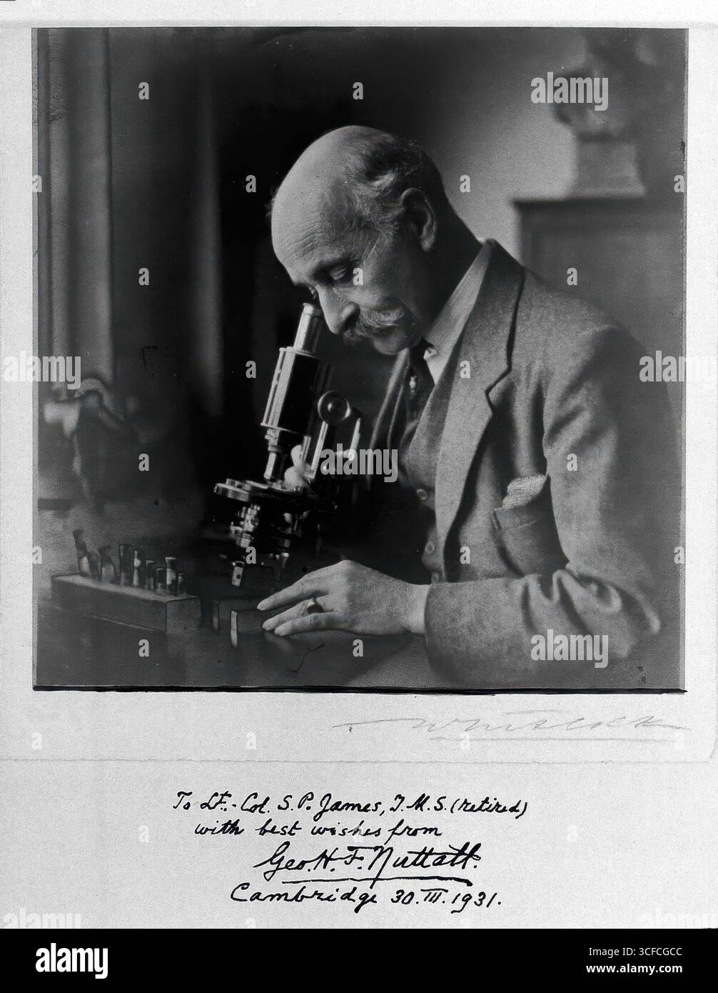 George Henry Falkiner Nuttall, 1931. Stockfoto