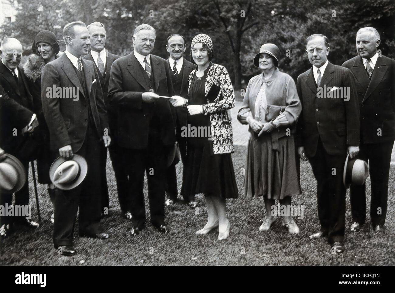 Henry Solomon Wellcome und andere bei der Verleihung des Gorgas Memorial, 1930. Stockfoto