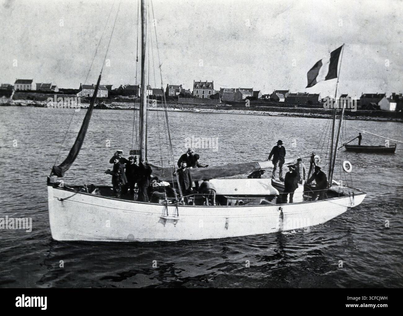 Das Laborboot von Yves Delage, 1906. Stockfoto
