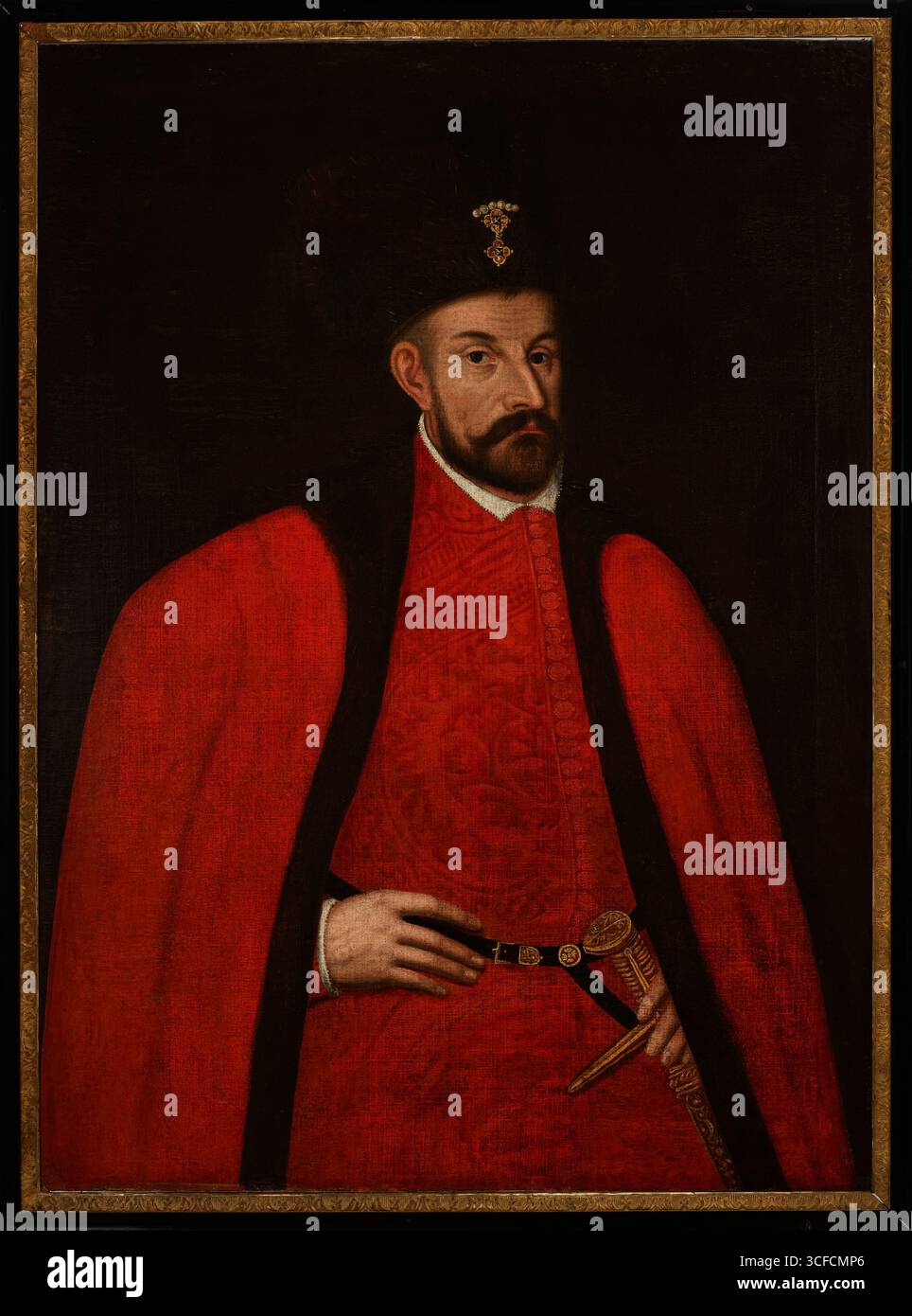 Porträt von Stephen BáThory (1533-1586), zwischen 1550 und 1650. Stockfoto Porträt von Stephen BáThory (1533-1586), zwischen 1550 und 1650. Stockfoto