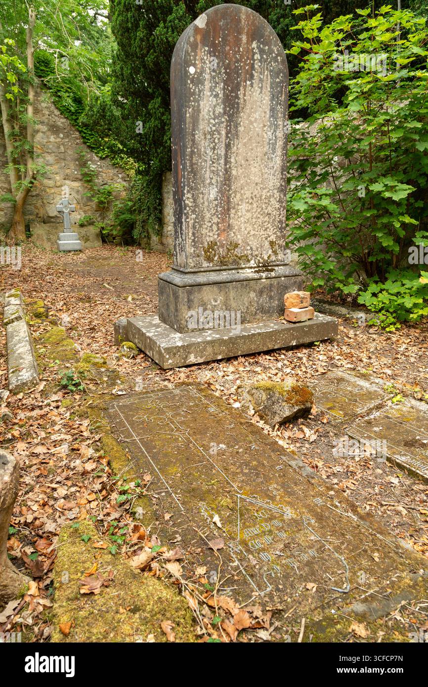 Die Ruine der Crombie Old Parish Church, Crombie, Fife, Schottland Stockfoto