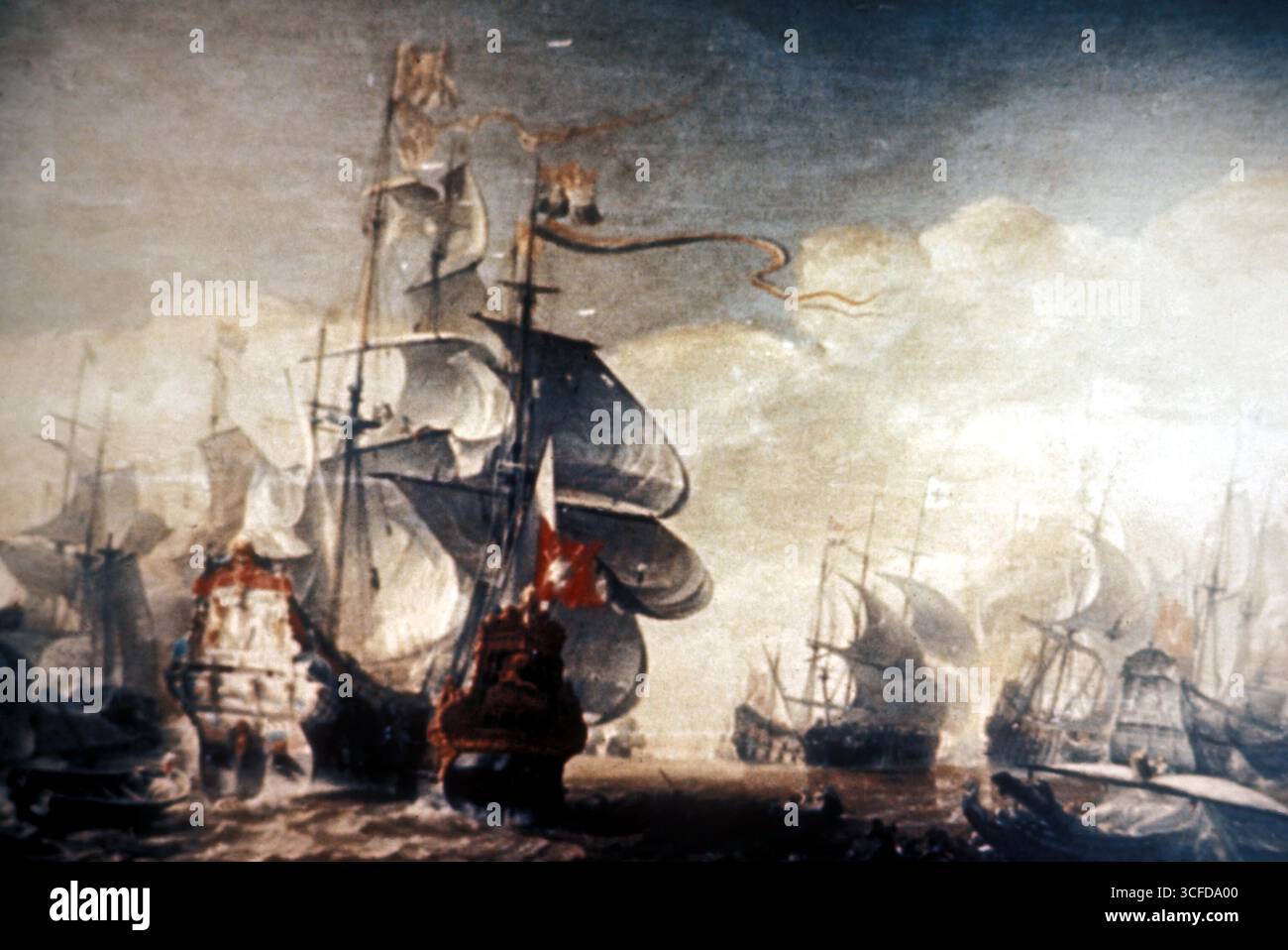 Niederländischer Krieg - Hendrik van Minder Hout - die Schlacht von Lowestoft am 3. Juni 1665 - © TopFoto Stockfoto