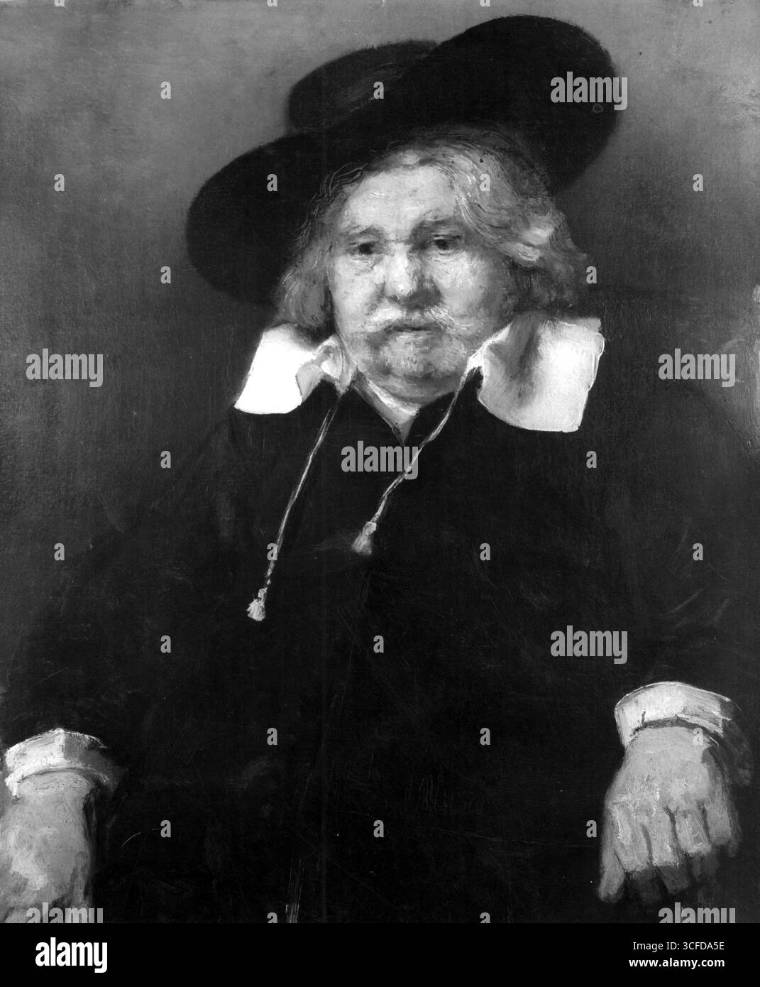 Admiral Tromp Porträt eines alten Mannes, 1667 (Öl auf Leinwand) Künstler Rembrandt Harmensz. Van Rijn (1606-69) Ort Mauritshuis, den Haag, Niederlande Rembrandt Harmenszoon van Rijn (15. Juli 1606 bis 4. Oktober 1669) gilt allgemein als einer der größten Maler der europäischen Kunstgeschichte und der bedeutendste in der niederländischen Geschichte. ©TopFoto Stockfoto