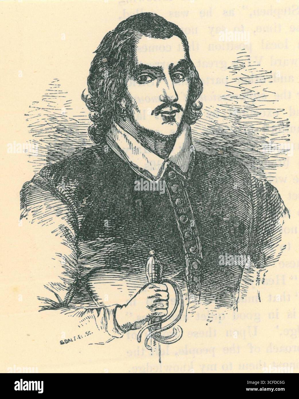 John Donne (21. Januar 1572 bis 31. März 1631) – englischer Dichter, Prediger und bedeutender Vertreter der metaphysischen Dichter der Zeit – wurde 1615 anglikanischer Priester und 1621 zum Dekan der St Paul’s Cathedral in London ernannt – undatiert Stockfoto