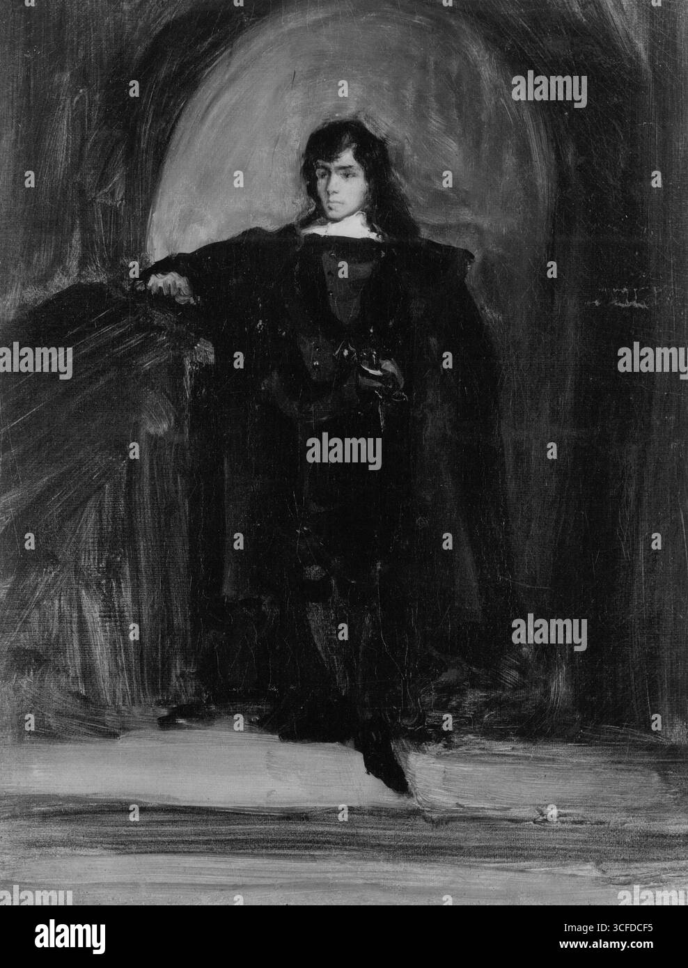 Eugene Delacroix ( 1798–1863) Selbstporträt französischer Romantiker bei Ravenswood 1824 Stockfoto