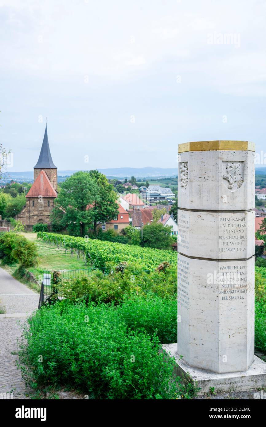 Die Stadt Weinsberg Stockfoto