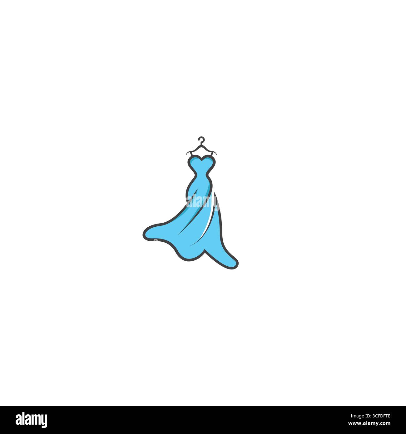 Flaches Vektordesign mit Logo für Frauen Stock Vektor