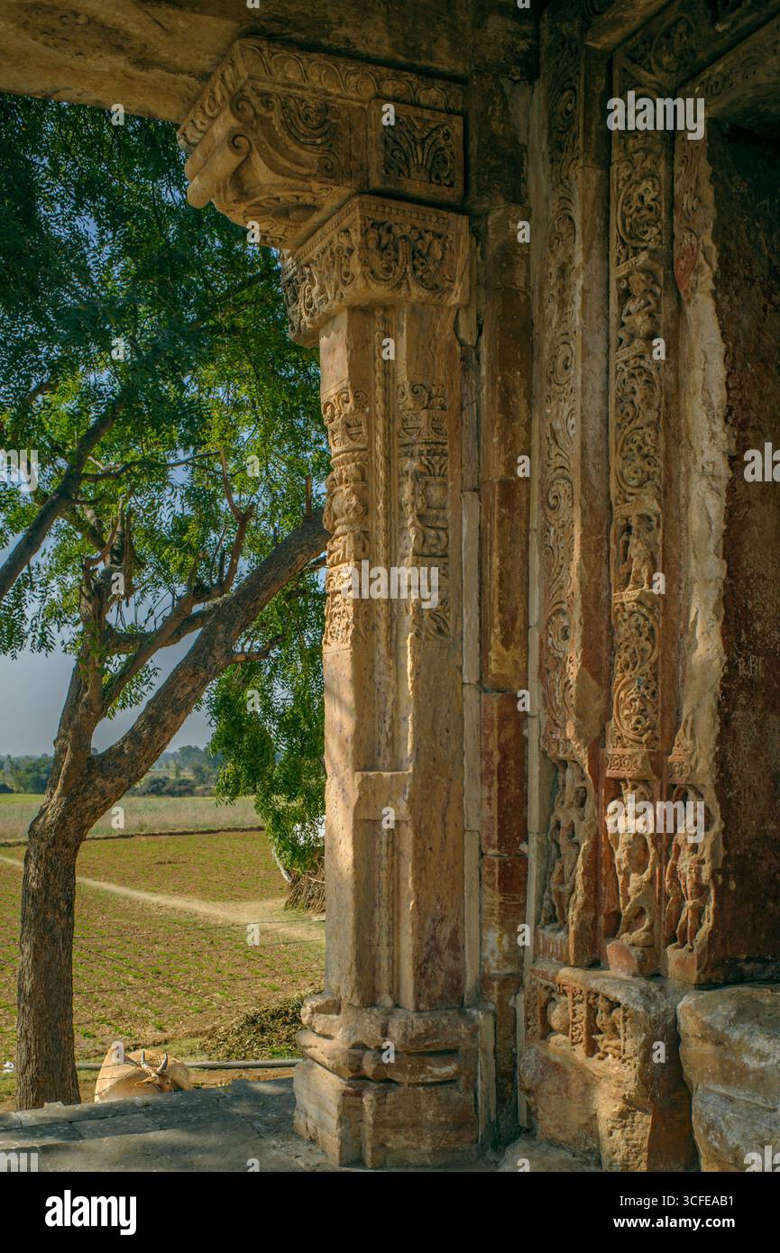 02 15 2010 Shiva-Tempel Khed-Roda Gruppe von Denkmälern umfasst sieben Hindutempel aus dem 8. Und 9. Jahrhundert. Khed Chandarni Himatnagar Sabarkantha Guja Stockfoto