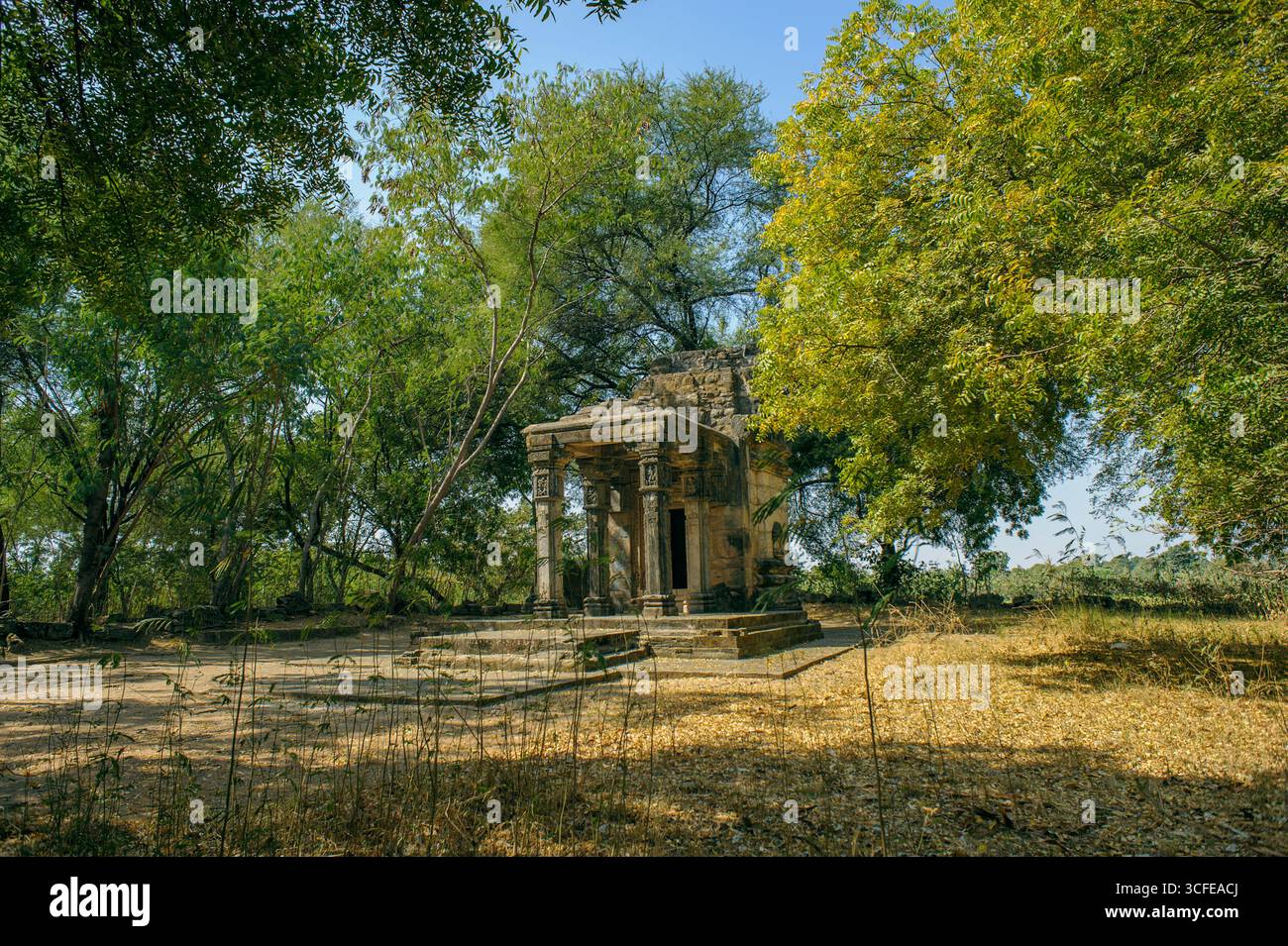 02 15 2010 Navagraha-Tempel Khed-Roda Gruppe von Denkmälern umfasst sieben Hindutempel aus dem 8. Und 9. Jahrhundert. Khed Chandarni Himatnagar Sabarkantha Stockfoto