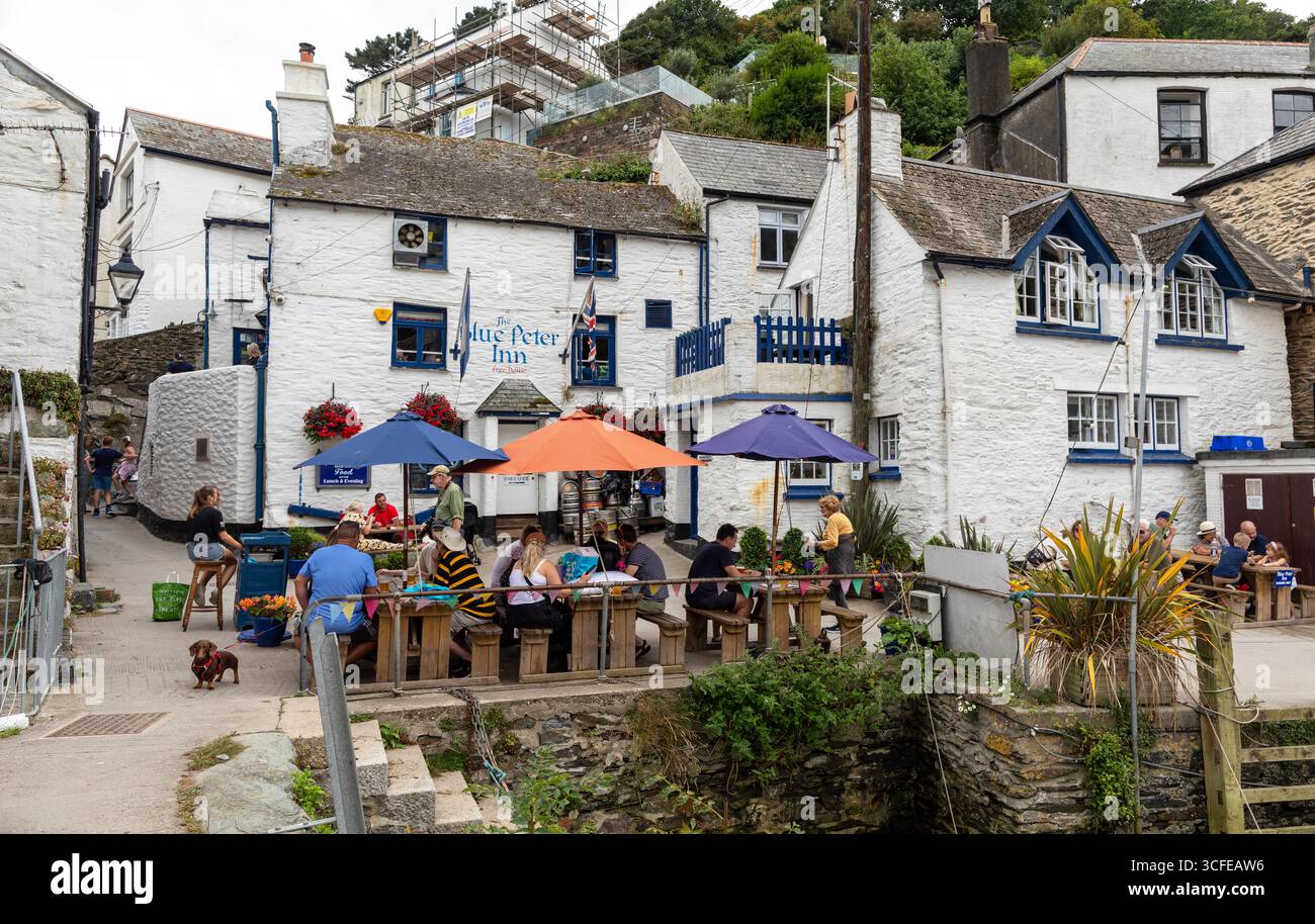 Lokale Architektur in Polperro Cornwall UK Stockfoto