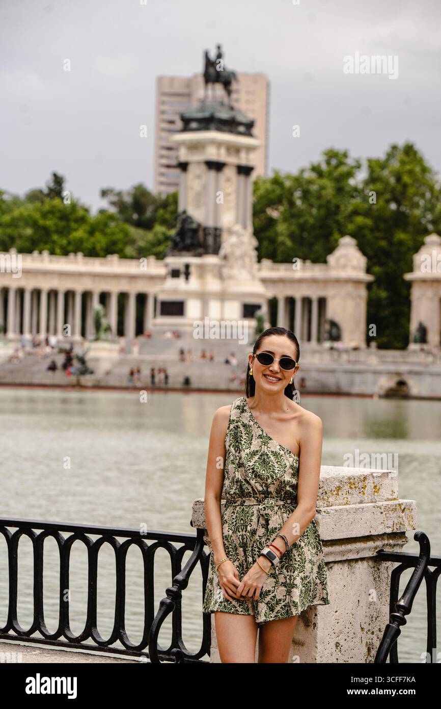 Madrid Sommer Lifestyle – Puerta del Sol, spanische Kultur und Traditionen Stockfoto